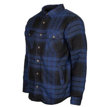 Life line Jervis Padded Flannel Shirt heren blauw zwart maat XL