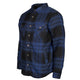 Life line Jervis Padded Flannel Shirt heren blauw zwart maat XXL