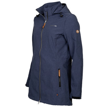 Life line Kya softshell parka dames donkerblauw maat 3XL