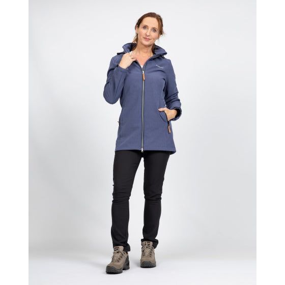 Load image into Gallery viewer, Life line Kya softshell parka dames donkerblauw maat XXL
