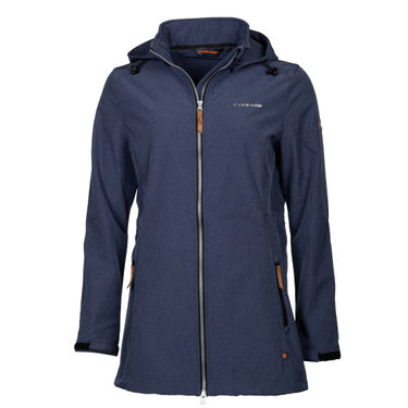 Life line Kya softshell parka dames donkerblauw maat 3XL