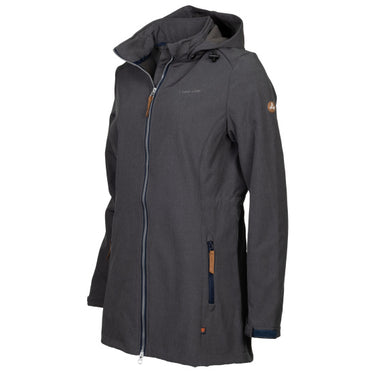 Life line Kya softshell parka dames donkergrijs maat 3XL