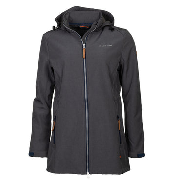 Life line Kya softshell parka dames donkergrijs maat 4XL