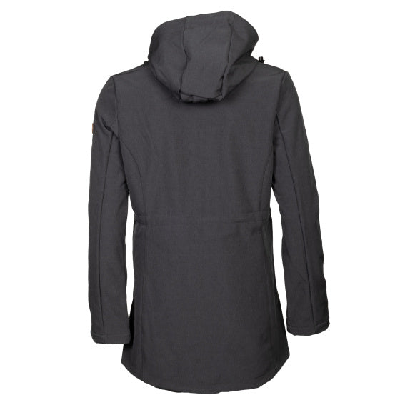 Load image into Gallery viewer, Life line Kya softshell parka dames donkergrijs maat XL
