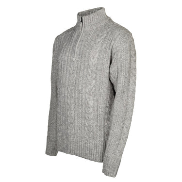 Life line Marcel sweater knit half zip heren lichtgrijs maat L