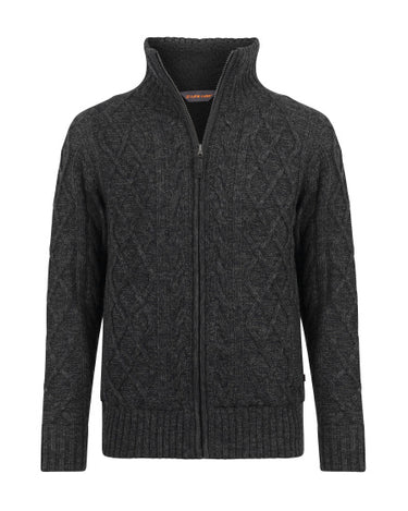 Life line Morgan 2 Morgan knit full zip heren donkergrijs maat 3XL