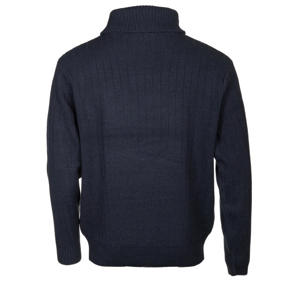 Load image into Gallery viewer, Life line PL Kotterstrui heren knit half zip blauw maat M
