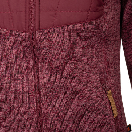 Load image into Gallery viewer, Life line Willemijn fleecevest dames bordeaux maat L
