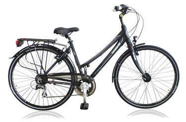 Lombardo Taranto 400 28 Inch 53 cm Dames 7V V-Brakes Antraciet