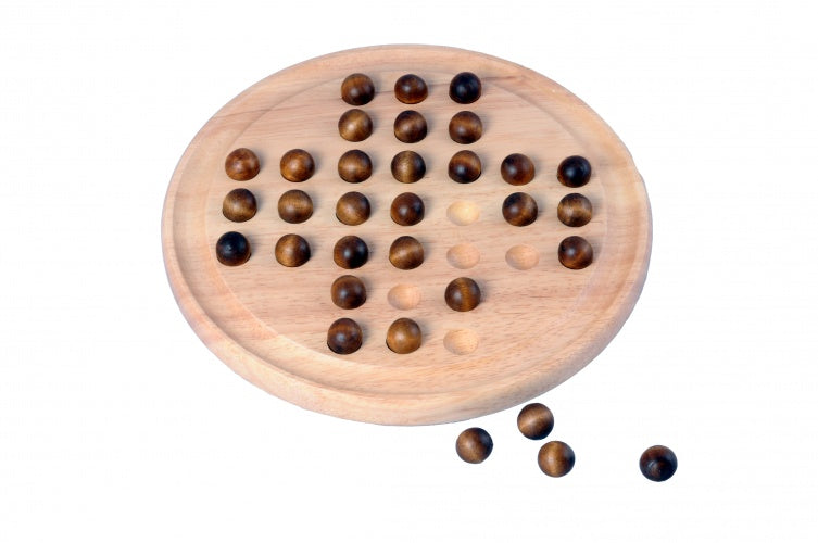 Load image into Gallery viewer, Longfield games Solitaire hout rubber 23 cm naturel
