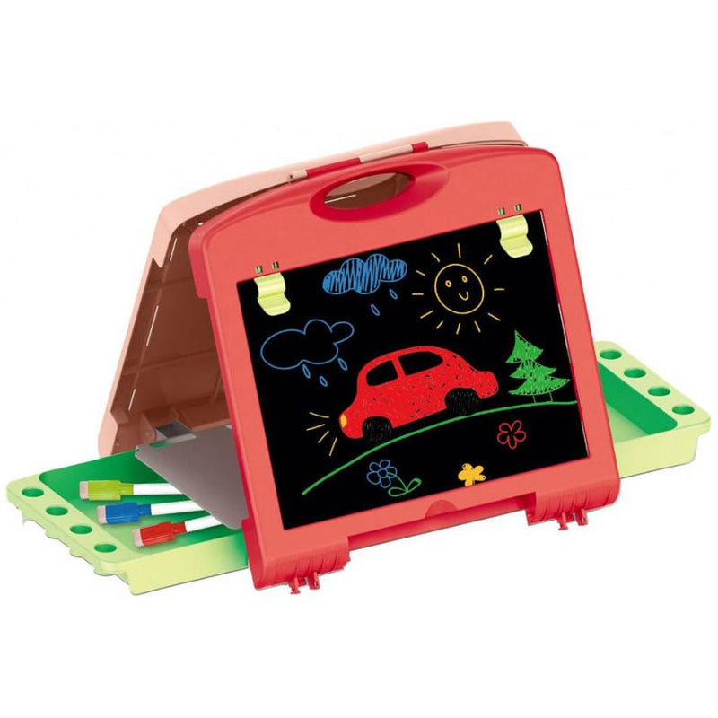 Load image into Gallery viewer, Luna Tekenbord junior 54,5 x 32 x 33,5 cm 40-delig rood roze
