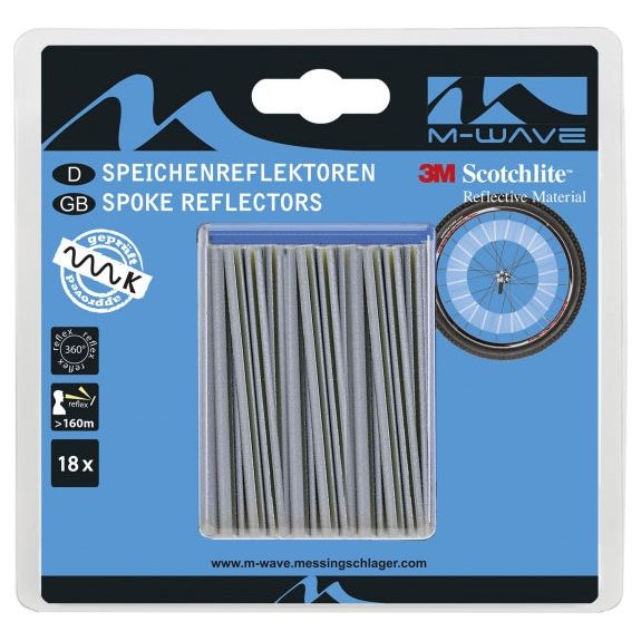 3M Scotchlite Spoke Reflectors 18 Pieces