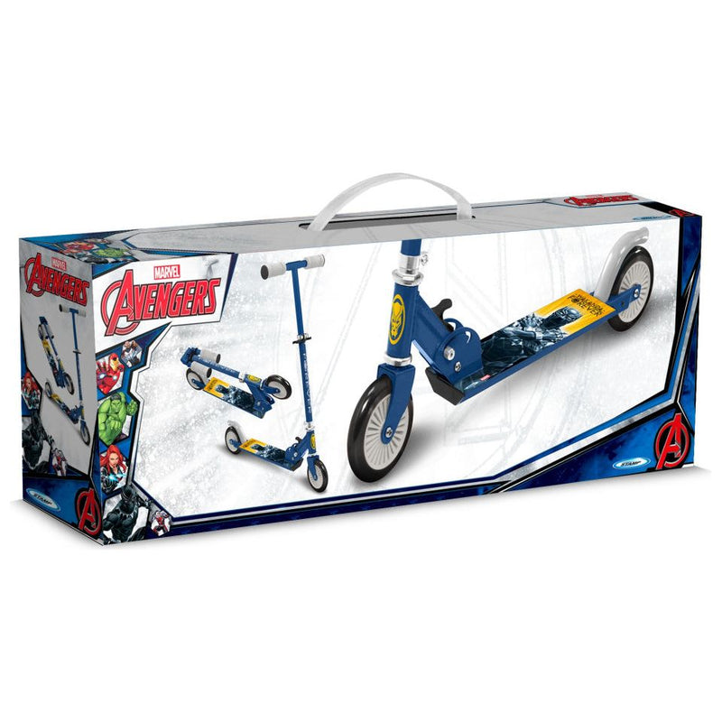 Load image into Gallery viewer, Marvel Black Panther 2-wiel Kinderstep Opvouwbaar Voetrem Blauw
