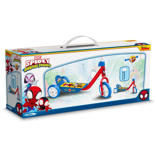 Marvel 3-wiel kinderstep Spidey junior rood blauw