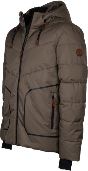 Load image into Gallery viewer, Maupiti Marck II padded winterjas heren grijsbruin maat M
