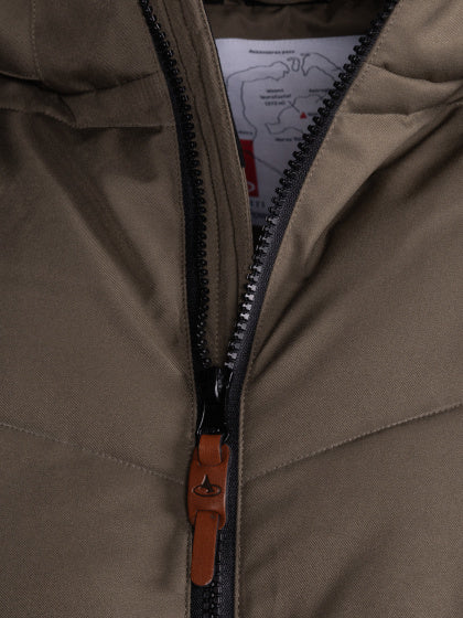 Load image into Gallery viewer, Maupiti Marck II padded winter jacket men grijsbruin maat 3XL
