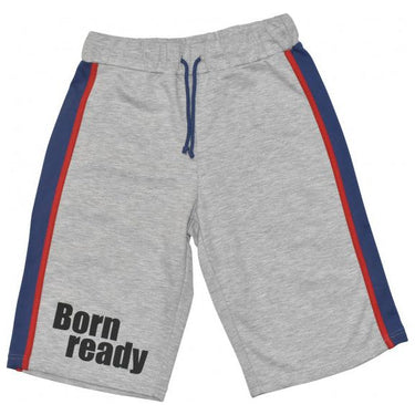 Max buddies Short Vito jongens polykatoen grijs maat 152