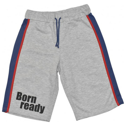 Max buddies Short Vito jongens polykatoen grijs maat 152