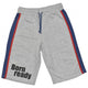 Max buddies Short Vito jongens polykatoen grijs maat 152