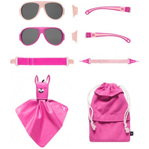 Mokki Click Change kinderzonnebril 2-5 jaar roze 2 stuks