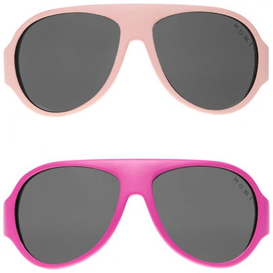 Load image into Gallery viewer, Mokki Click Change kinderzonnebril 2-5 jaar roze 2 stuks
