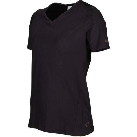 Papillon Fitness shirt s sl v-neck dames zwart maat M
