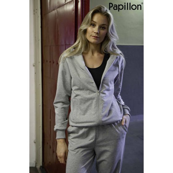 Load image into Gallery viewer, Papillon Sweat pants cuff dames grijs maat L
