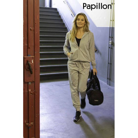 Papillon Sweat pants cuff dames grijs maat M