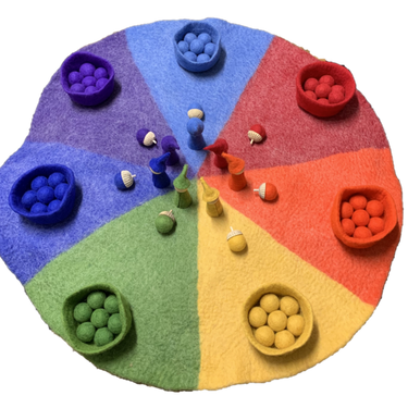Papoose Toys Papoose Toys 90cm Rainbow Mat