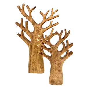 Papoose Toys Papoose Toys Carved Tree Set 2pc