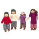 Papoose Toys Papoose Toys Caucasian Family 4 Dolls