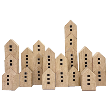 Papoose Toys Papoose Toys City Scape Blocks 22pc
