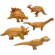 Papoose Toys Papoose Toys Dinosaurs Hand Carved 5pc