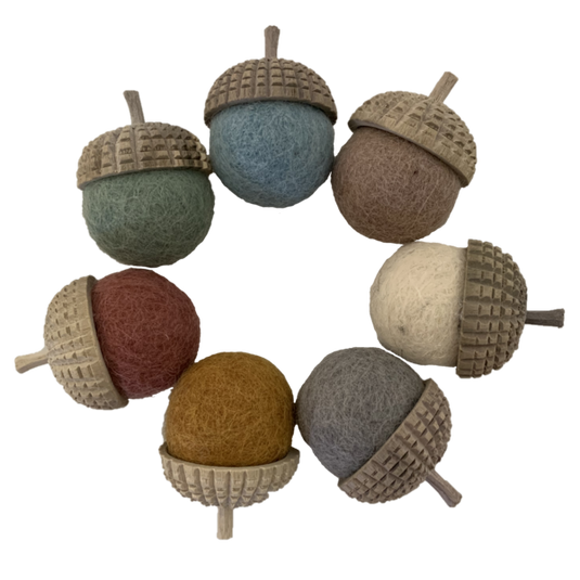 Papoose Toys Papoose Toys Earth Acorns 7pc