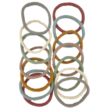 Papoose Toys Papoose Toys Earth Felt Rings 28pc