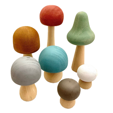 Papoose Toys Papoose Toys Earth Mushrooms 7pc