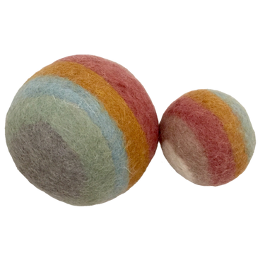 Papoose Toys Papoose Toys Earth Rainbow Balls 2pc