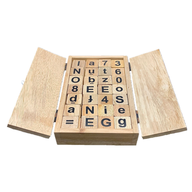Papoose Toys Papoose Toys Half Letter and Number Set
