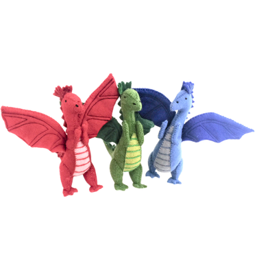 Papoose Toys Papoose Toys Large Dragons 3pc