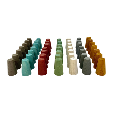 Papoose Toys Papoose Toys Mini Earth Cones 49pc
