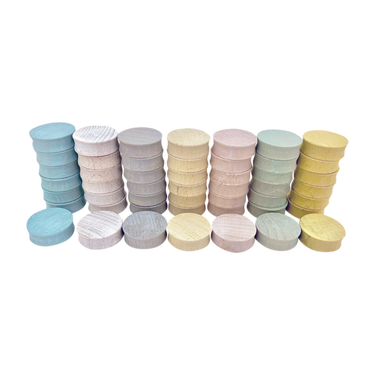 Papoose Toys Papoose Toys Mini Pastel Concave 4cm 49pc