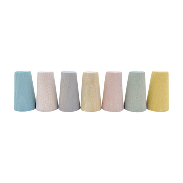 Papoose Toys Papoose Toys Mini Pastel Cones 7pc