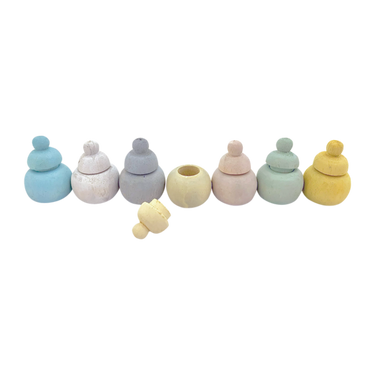 Papoose Toys Papoose Toys Mini Pastel Pot 7pc