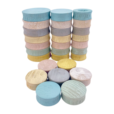 Papoose Toys Papoose Toys Mini Pastel Rounds 28pc