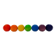 Papoose Toys Papoose Toys Mini Rainbow Acorn Balls 7pc