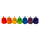 Papoose Toys Papoose Toys Mini Rainbow Acorn Pots 7pc