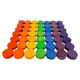 Papoose Toys Papoose Toys Mini Rainbow Concave 4cm 49pc