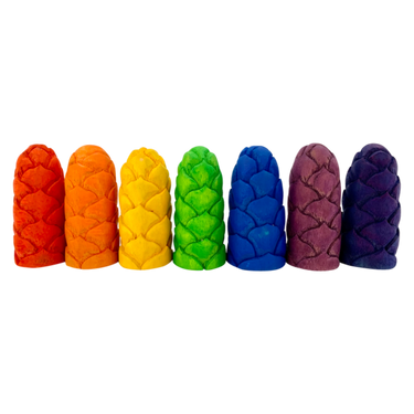 Papoose Toys Papoose Toys Mini Rainbow Flower Bud Lr 7pc