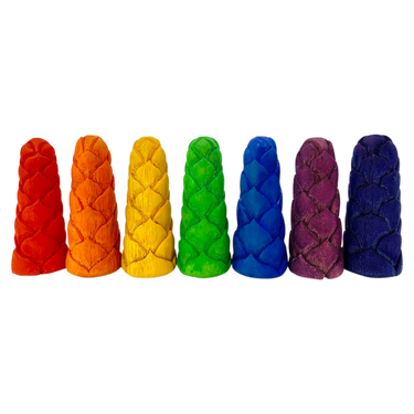 Papoose Toys Papoose Toys Mini Rainbow Flower Buds S 7pc