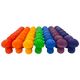 Papoose Toys Papoose Toys Mini Rainbow Mushroom 49pc